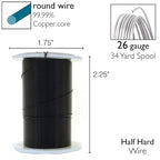 The Beadsmith Wire Elements 26-Gauge Lacquered Tarnish-Resistant Copper Wire - Image 4