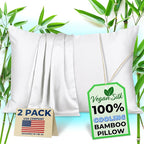 Pillow Cases - 100% Viscose Derived from Bamboo - Cooling Pillowcase - Queen by VeganSilk