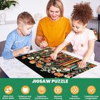 500 Piece Puzzle for Adults | Vintage Wildflowers Books Puzzle | Recycled - Image 5