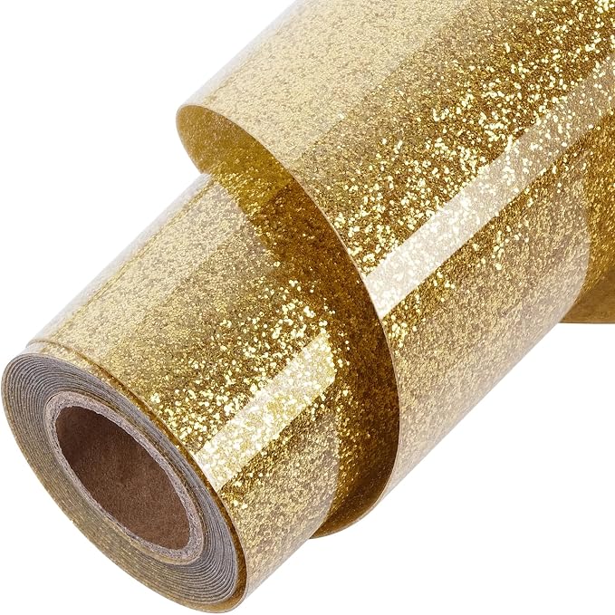 ​TORC Gold Glitter HTV Gold Heat Transfer Vinyl HTV Rolls by TORC
