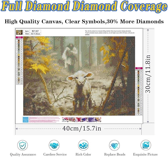 Religious Diamond Art Kits for Adults, Full Drill Jesus Diamond Painting Kits - Image 4