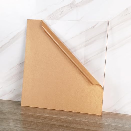 KAITELA Pack of 10 Clear Acrylic Sheet 12" x 12" Cast Plexiglass Square 1/8" - Image 4