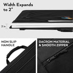 Nicpro Light Weight Art Portfolio Bag, 24x36 Black Art Canvas Portfolio Case - Image 5