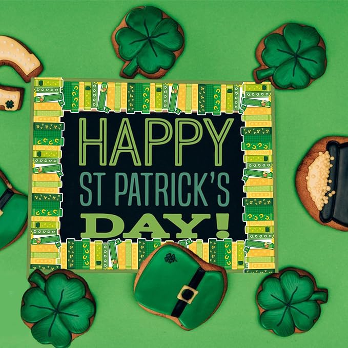 69 Feet St Patricks Day Bulletin Board Decorations Lucky Green Shamrock Clover - Image 5