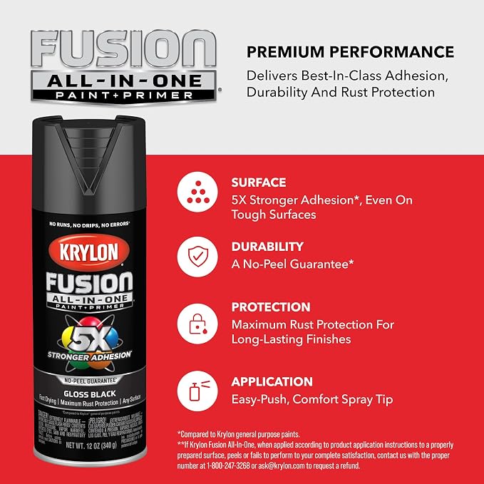 Krylon SPRY PNT FSN GLS Black - Image 8