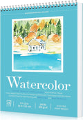 Watercolor Paper Pad, Watercolor Sketchbook 9" x12” 140lb/300gsm, Spiral Bound by Unknown