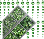 4000pcs Mixed Size Hot Fix Round Crystals Gems Glass Stones Hotfix Flat Back by MASSIVE+BEADS