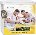 SafeRest Waterproof Mattress Protector King Size – Absorbent Breathable Soft by SafeRest