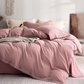 JELLYMONI 100% Washed Cotton Duvet Cover King – Soft, Breathable Linen-Look by JELLYMONI