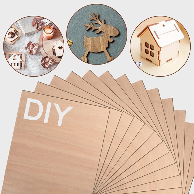24 Pcs Mahogany Plywood Sheets, School DIY Projects, CNC Cutting, and Wood - Image 5