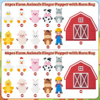 COcnny Farm Animal Finger Puppets - Image 2