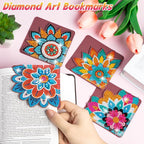 WIVICO 4Pcs Diamond Painting Bookmarks, Diamond Pearl Art Kits - Image 4