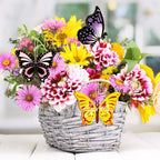 80PCS Wooden Spring Ornaments to Paint Butterfly Cutouts, 8 Styles DIY Blank - Image 3