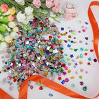 1200 Pcs Acrylic Flatback Rhinestones, 12 Different Shape Gems - Image 5