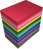 Better Office Products Foam Sheets, 100 Pack EVA Craft Foam, 5.5 x 8.5 Inch by BetterOfficeProducts