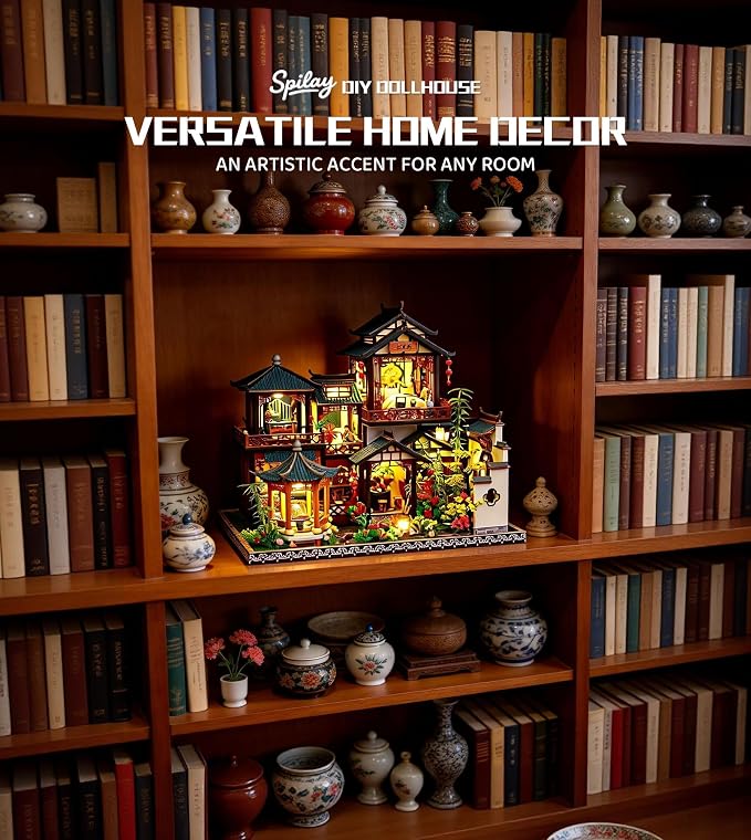 Spilay DIY Miniature House Kit for Adults, Miniature Dollhouse Kit | - Image 4