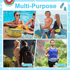 Hsei 2 Pcs Mesh Shell Bags for Beach Shelling Seashell Collecting Fanny Pack - Image 4