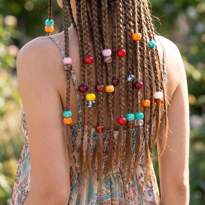 Pndeyo 50pcs Round Acrylic Beads - Image 5