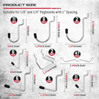 Ultimate 121-Piece Pegboard Hooks Set, Pegboard Accessories - Image 4