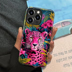 ZHEGAILIAN Case for iPhone 14 Pro, Panther Leopard Flower Durable Shockproof - Image 5