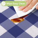 Smiry Plastic Table Cloth, Waterproof Vinyl Tablecloth - Image 3