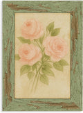 puthiac 4x6 Rustic Farmhouse Picture Frame, Weathered Green, 1 Pack | by PUTHIAC