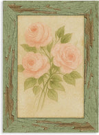 puthiac 4x6 Rustic Farmhouse Picture Frame, Weathered Green, 1 Pack | by PUTHIAC