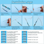 JUPEAN Embroidery Kit, Punch Needle Kit, Punch Needles Kit - Image 6