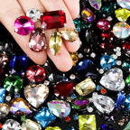 460 Pieces Sew on Rhinestones Glass Sewing Claw Gemstones and Crystals Metal - Image 2