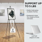 Nicpro Black Easel Stand for Sign, 8 Pack 63" Metal Portable Adjustable - Image 7