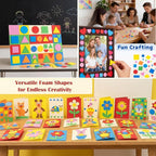 Foam Shapes for Crafts About 1000Pcs, Self-Adhesive EVA Foam Geometric Shapes - Image 2