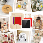 Adrattnay Laser Material Explore Kit, 17 Kinds Blanks Includes Basswood - Image 3