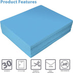 Better Office Products Light Blue EVA Foam Sheets, 30 Pack, 2mm Thick, 9 x 12 - Image 3