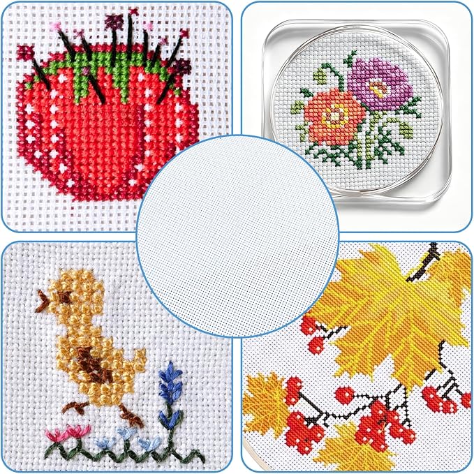 14 Mesh Needlepoint Canvas, Cross Stitch, Knit Crochet DIY Craft Projects - Image 6