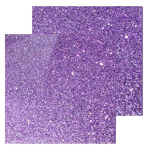 Glitter Acrylic Sheets, 2 Pack | 1/8 in Thick, Cast Sparkly, by FaeliKnise-BringFairytoLife