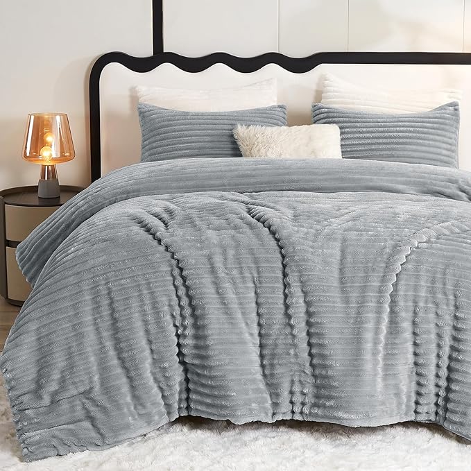 CozyLux Fluffy King Size Comforter Set by CozyLux