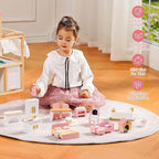 ROBOTIME Wooden Dollhouse Furniture Set, Dollhouse Accessories and Pretend Play - Image 8
