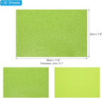 PATIKIL 30Sheets Light Green EVA Glitter Foam Sheet 11.8 x 7.9 Inch 2mm Thick - Image 2