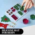LEOBRO Silicone Mat for Crafts, Craft Mats for Resin Molds, Jewelry Making - Image 5