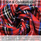 Pico Textiles 1 Yard Red and Black Tartan Plaid Flannel Fabric - Image 3