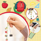 CraftyDream 558 Pcs Teacher Charms Keychain Making Kit Back to School DIY Craft - Image 4