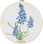 Awesocrafts Cross Stitch Kits Hyacinth Flowers 11CT Stamped Patterns Easy Cross by Awesocrafts