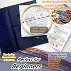 FONNUY Embroidery Kit for Beginners, Grapes Fruit Floral Pre-Stamped Pattern - Image 5