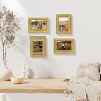 Vittanly 4x6 Picture Frames Set of 2, Ornate Vintage Photo Frame - Image 9