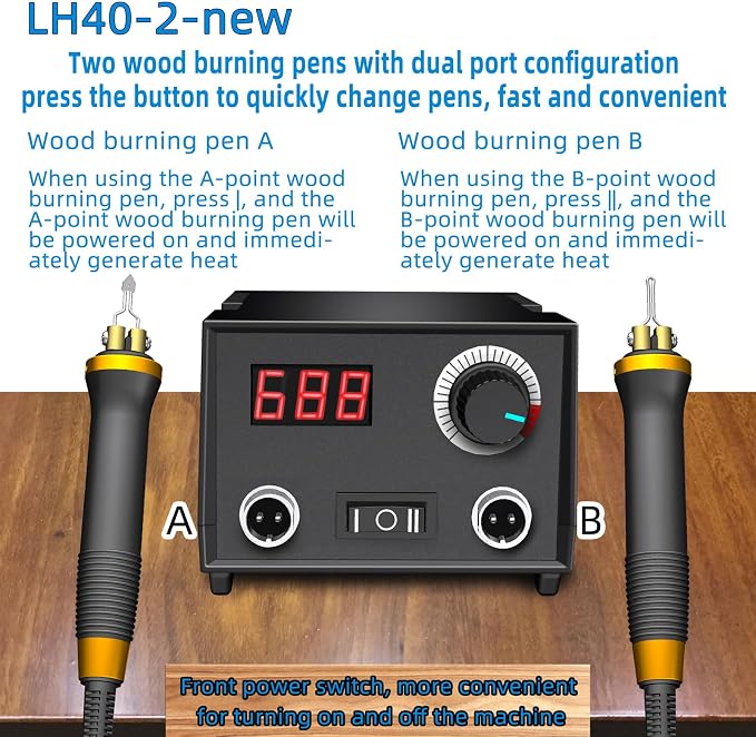 FIRElood Wood Burning Tool, Wood Burner kit Pen 25~750℃, Wood Burning kit - Image 2