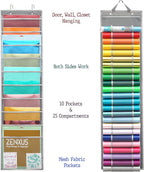 Hanging Vinyl Organizer, Double-Sided, 12x12 Paper Storage - Image 2