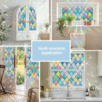 ADD.HERES Window Privacy Film, Stained Glass Decorative Static Cling, Removable - Image 3