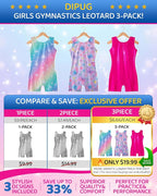 DIPUG 3 Pack Gymnastics Leotards - Image 2