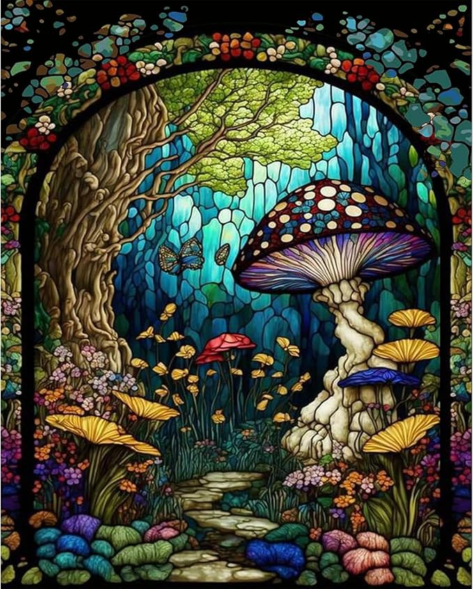 xackcme Mushroom Paint by Numbers by xackcme
