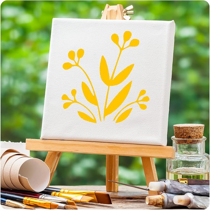 Marspark 66 Pcs Small Stencils for Crafts Reusable 3 Inch Stencils for Painting - Image 6